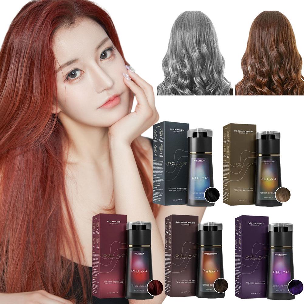 Hair Care Natural Ingredients - Shampoo colorante per capelli, 200 ml,